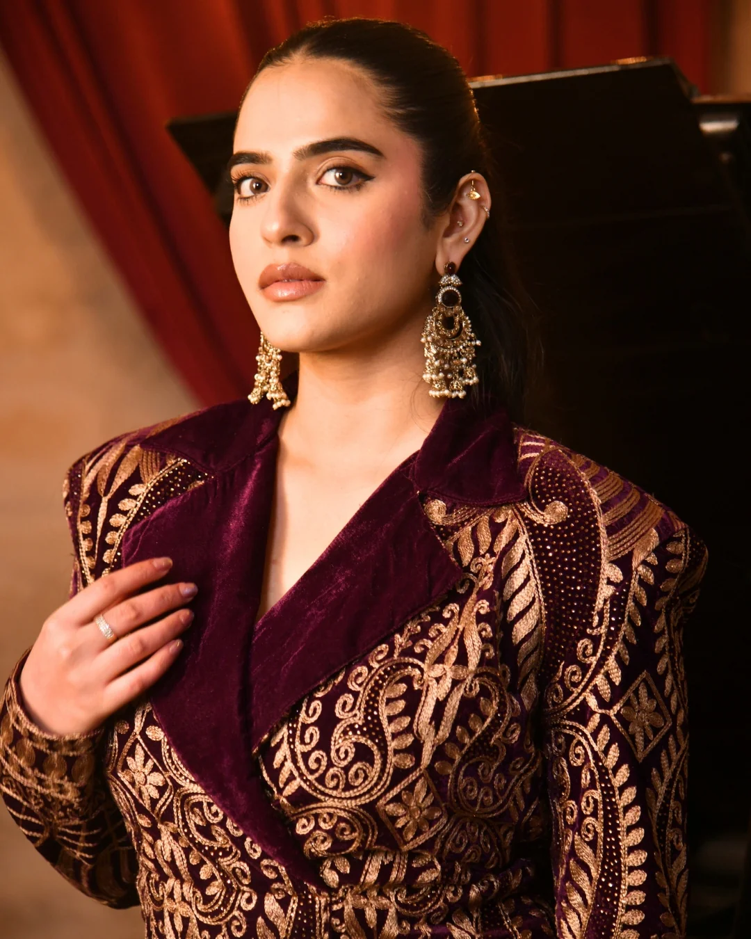 Violet Velvet Blazer set - Image 5