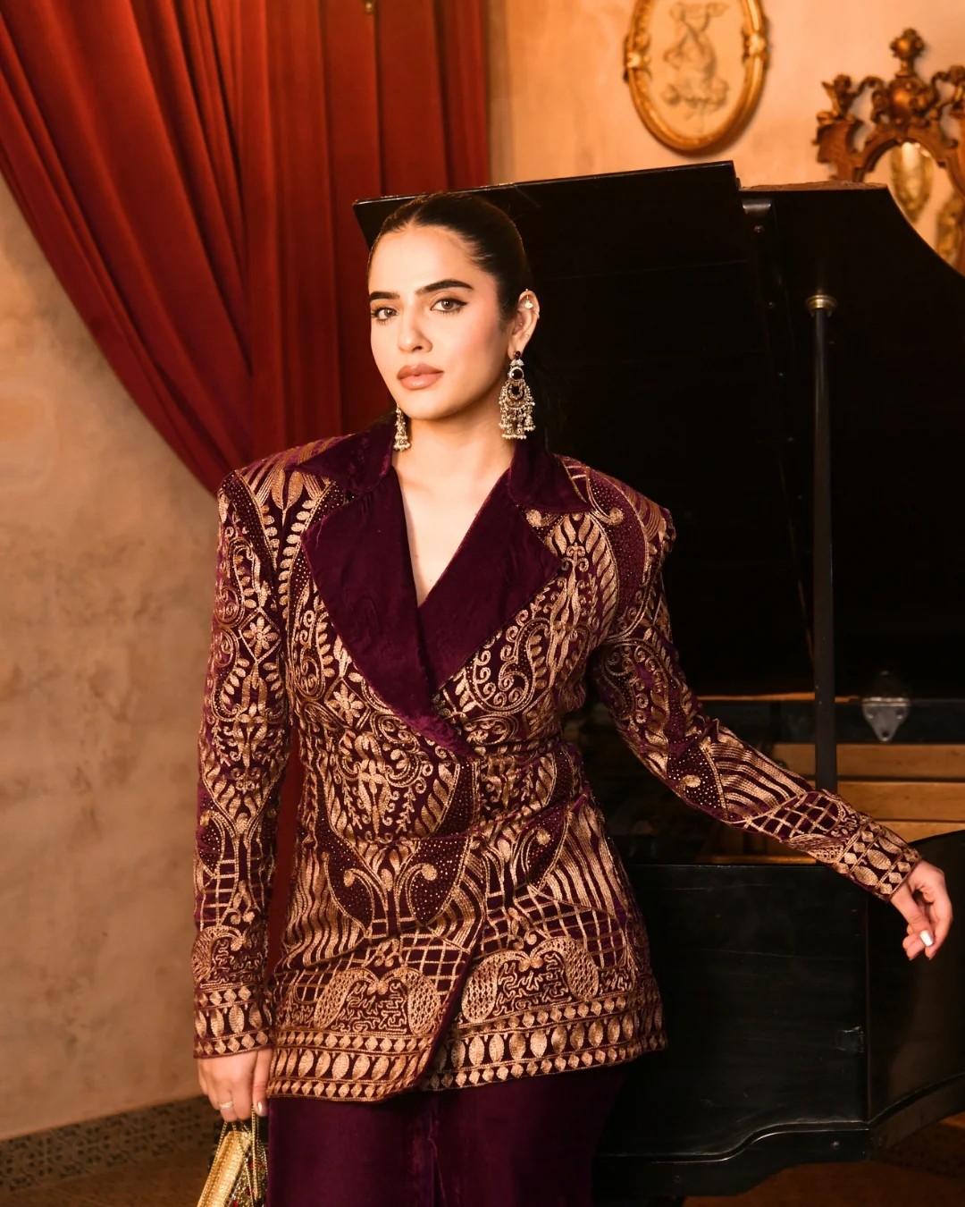 Violet Velvet Blazer set - Image 6