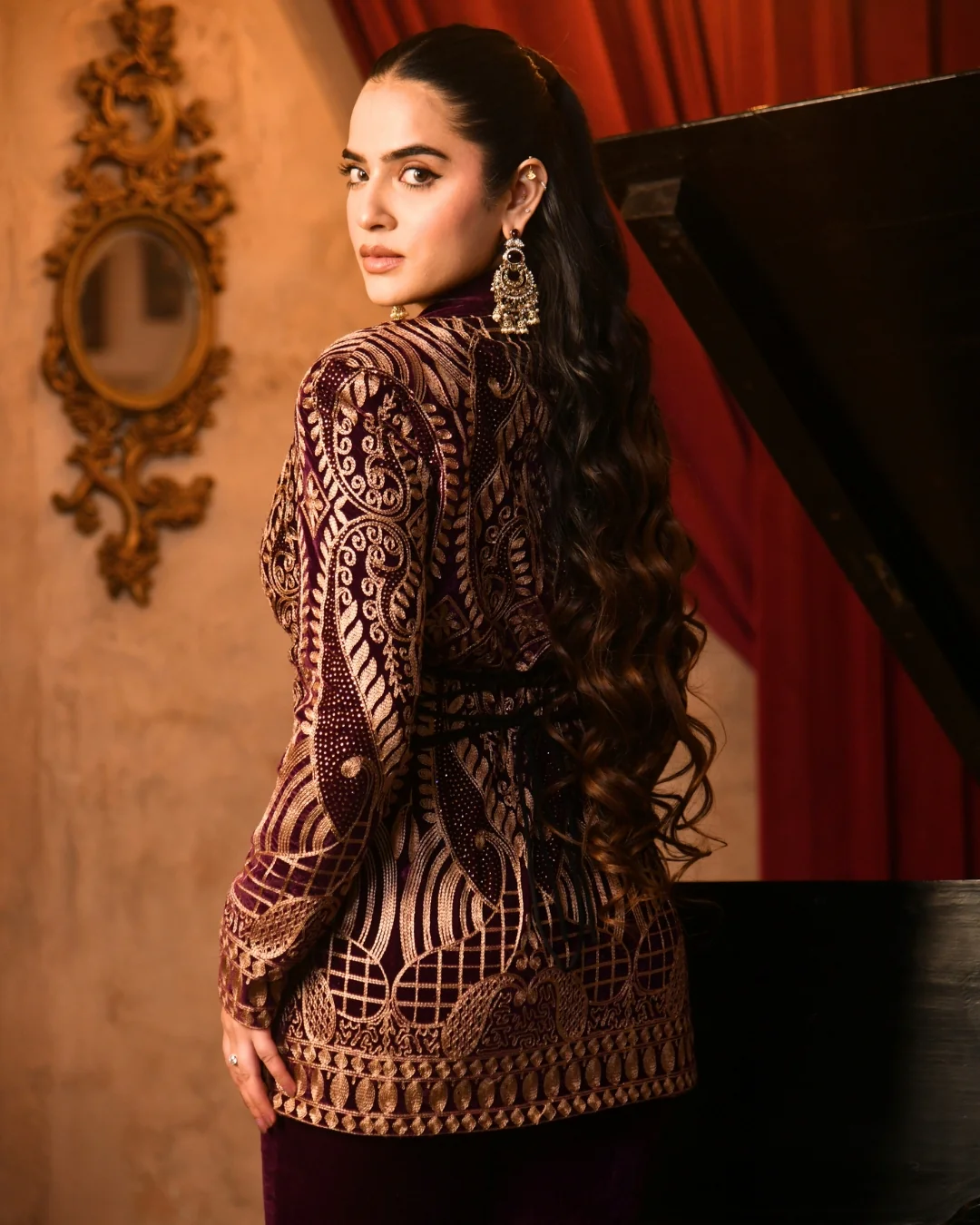 Violet Velvet Blazer set - Image 8