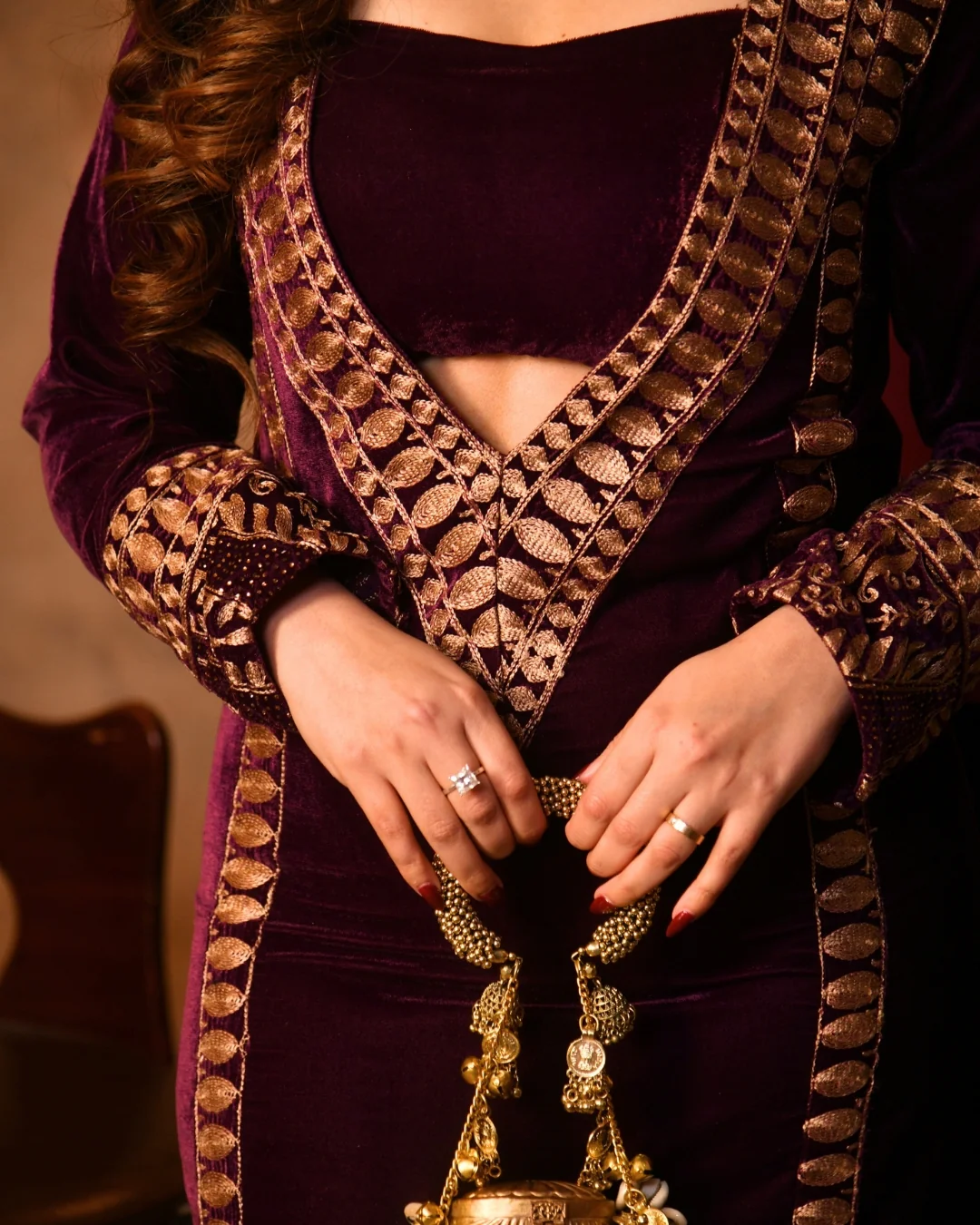 Violet Velvet Kaftan - Image 5